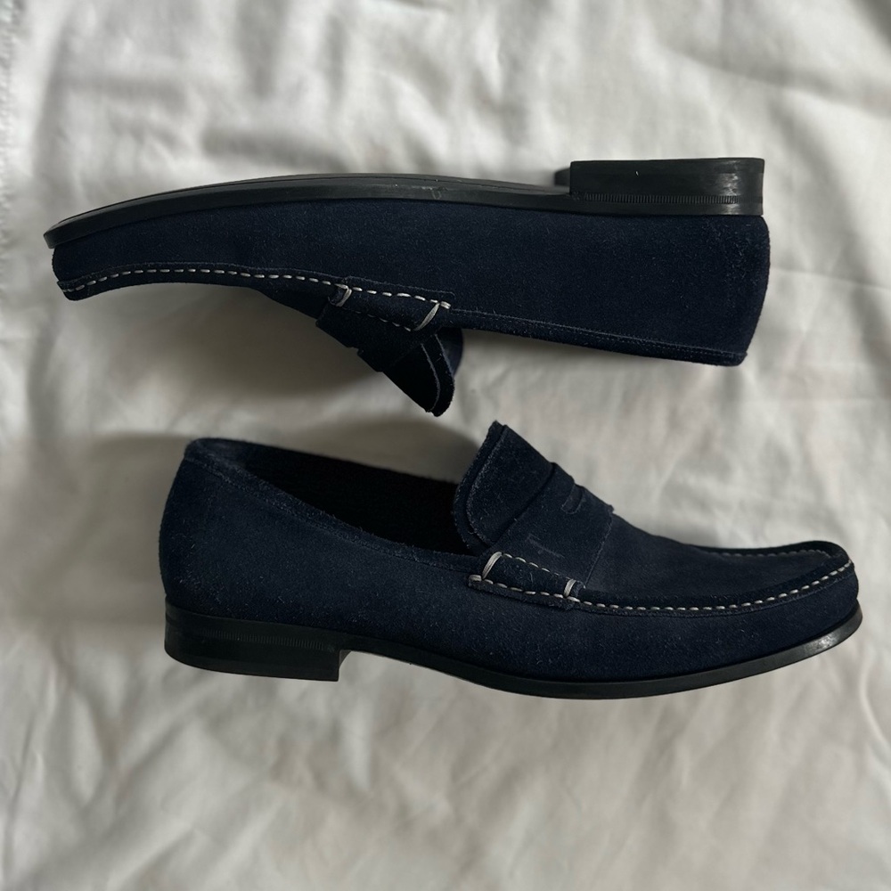 Salvatore Ferragamo Dark Blue Loafers